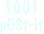 1001
pOSt-It